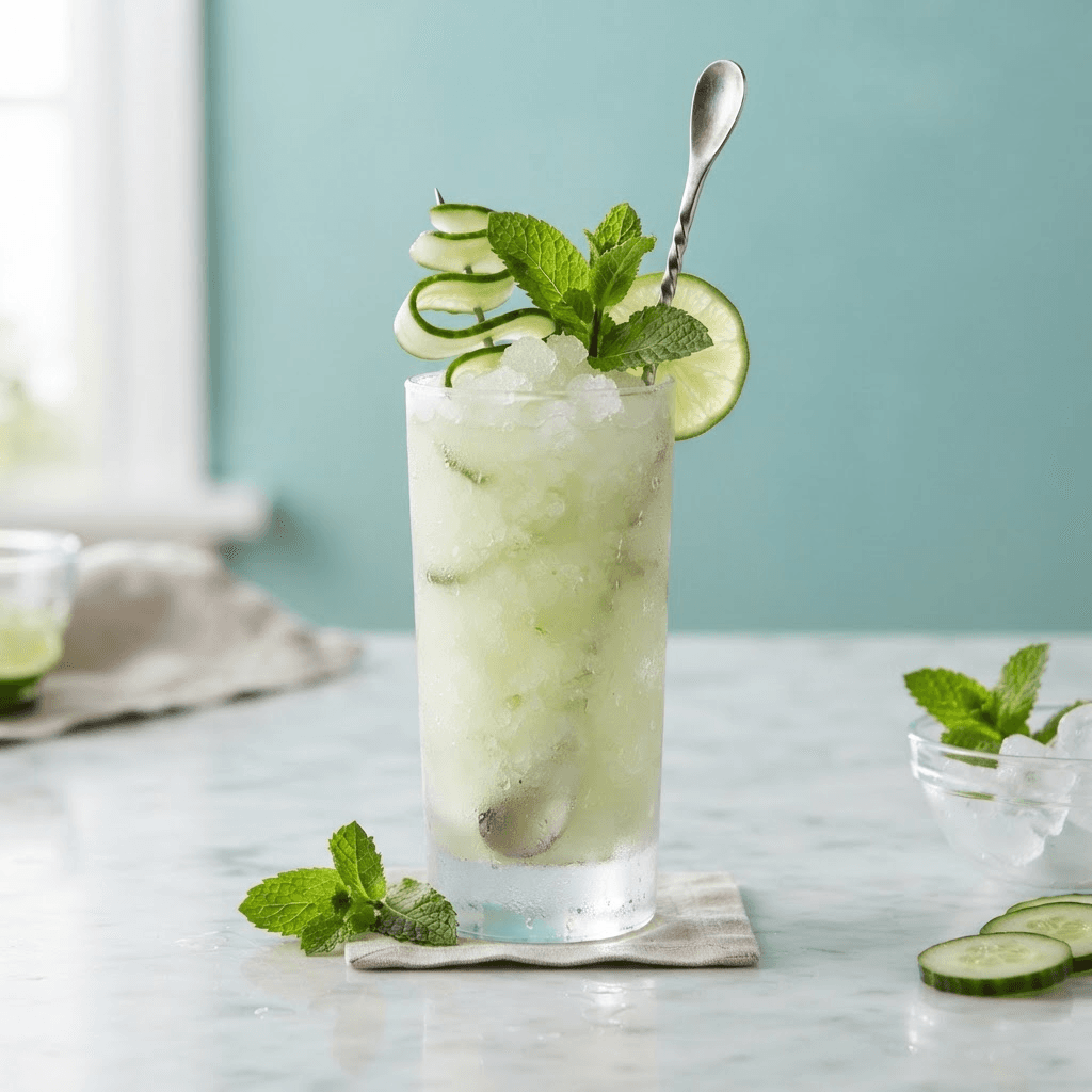 Frozen Cucumber Mojito Mocktail
