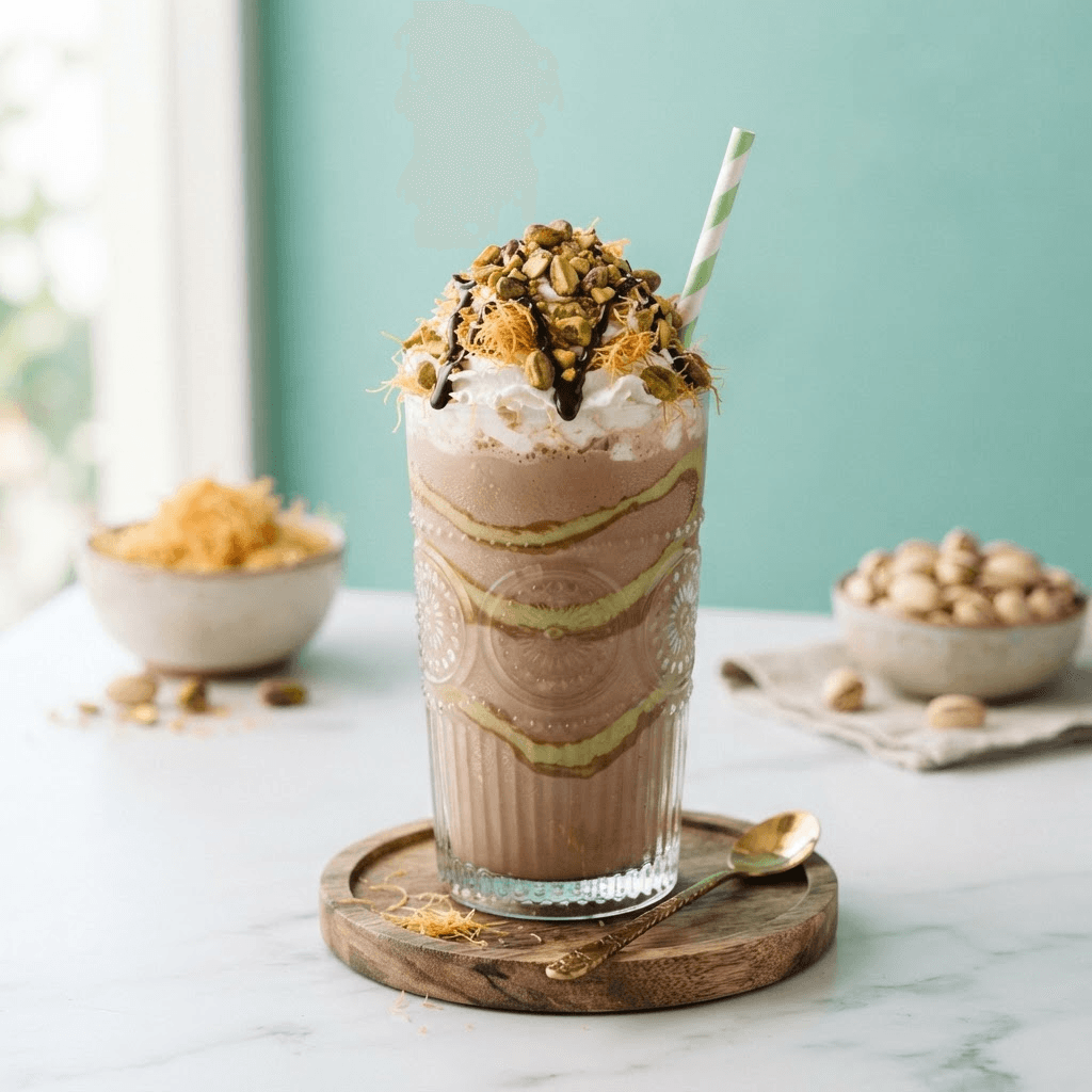 Dubai Chocolate Milkshake