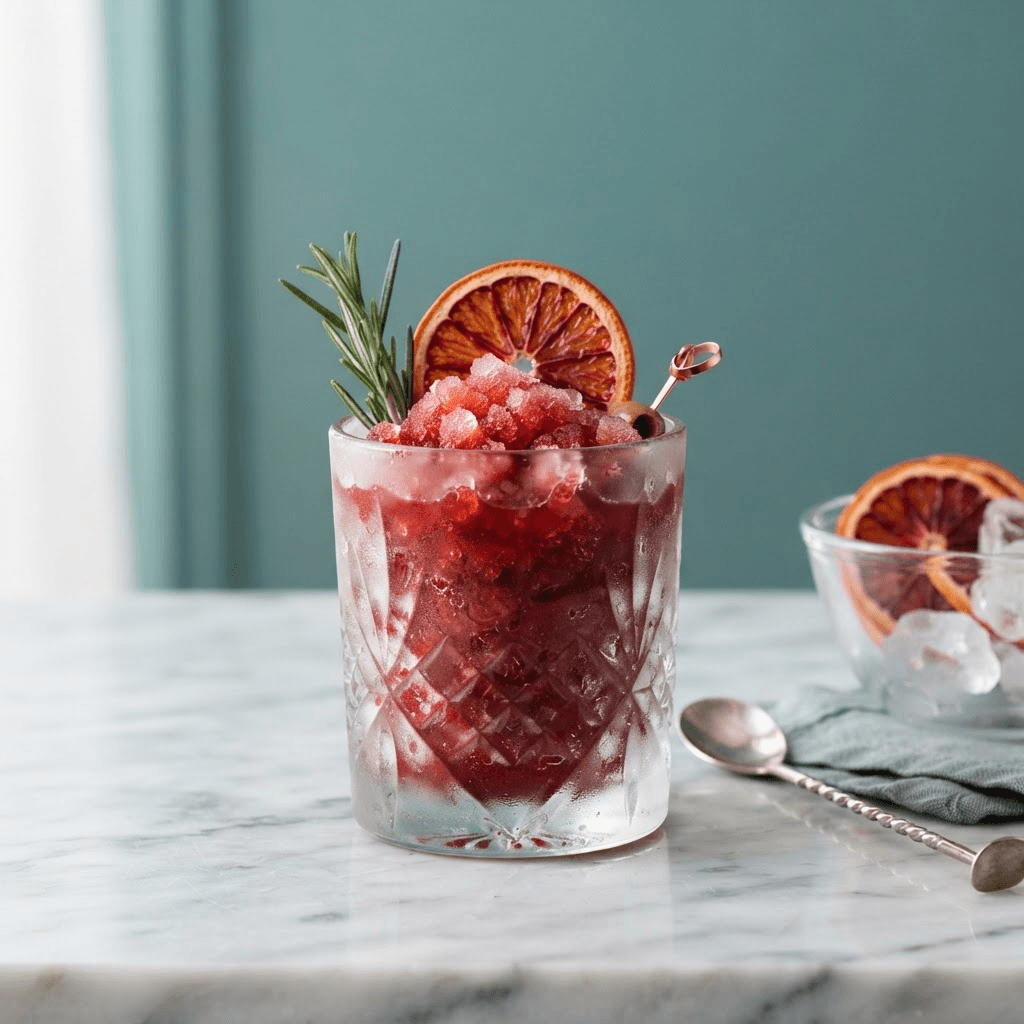 Frozen Blood Orange Negroni