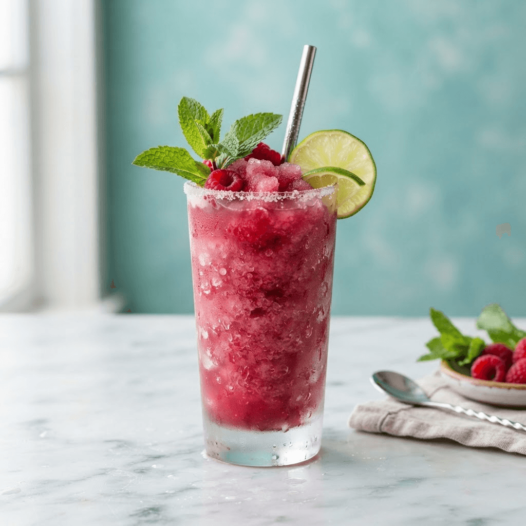 Raspberry Mojito Slush