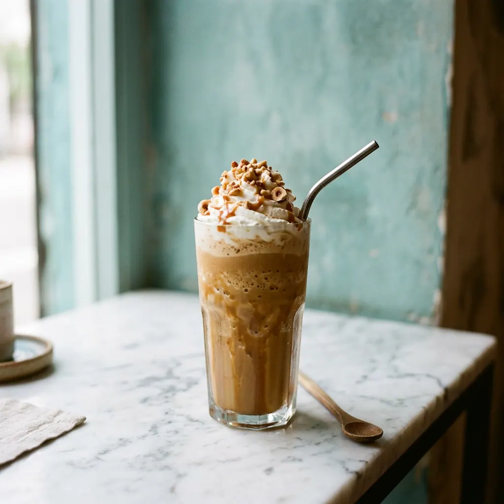 Toffee nut-frappé — Frappé & Iskaffe