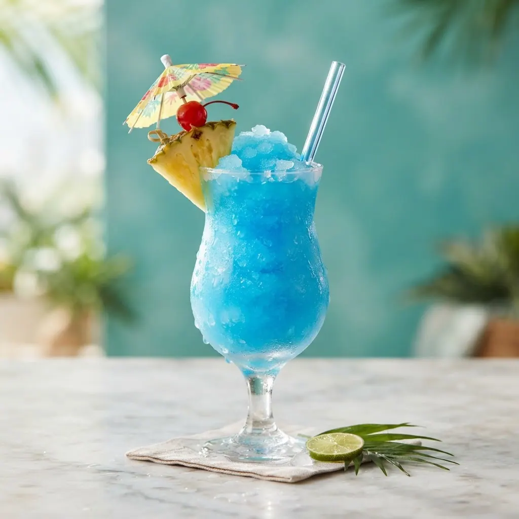 Tropical Blue Slush — Frozen Cocktails